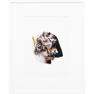 Morgan Kunhardt Grappling Identity 2017 Collage on tracing paper 45.5 x 36.5 cm