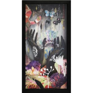Leila Fanner, Gratitude, 2018, mixed media collage, 53 x 28 cm