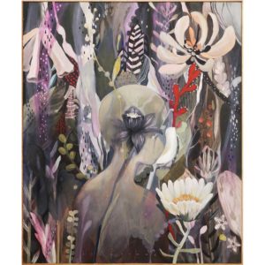 Leila Fanner Return To Self 2018 Oil and oil pastel on wood 101 x 121cm