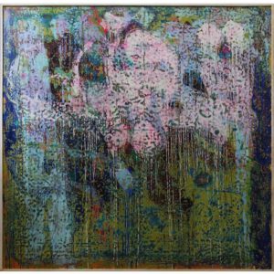 Ibrahim Khatab Untitled 2018 Mixed media on Board 146.5 x 152 cm