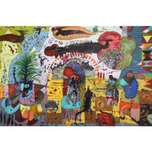 Hussein Salim Untitled (HS205) 2018 Acrylic on Canvas 90.5 x 61 cm