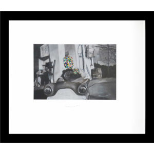 Rory Emmett Karretjie ll 2017 Oil on card 28 x 24 cm