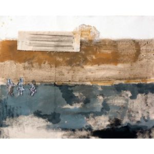 Findings 2018 Mixed media on canvas 95 x 80 cm
