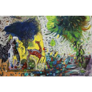 Hussein Salim Untitled (HS204) 2018 Acrylic on Canvas 90.5 x 61 cm
