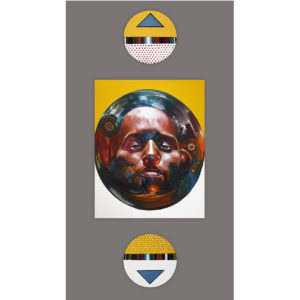 Loyiso Mkize, Drenched in Milk, Covered in Honey - 2018 - Oil on Canvas - aprox 210 x 100 cm