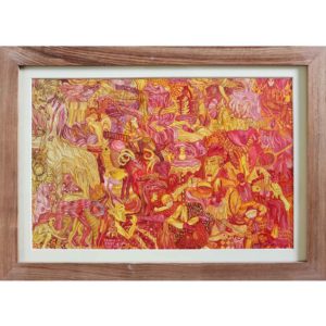 Yellow and Red colour study 2018 watercolour on paper 47 x 34 cm