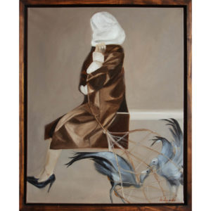 Danielle Zelna Alexander, With My Demons in Tow , 2019 oil on canvas 67.5 x 82 cm