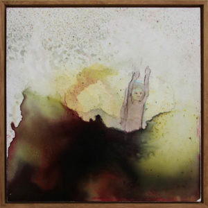 Sue Greeff, still here, 2019, ink and pigment on board, 32.5 x 32.5cm