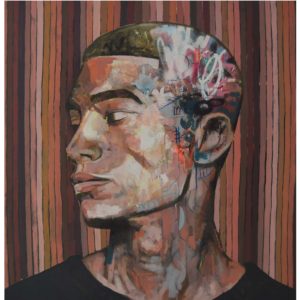 Dion Cupido Colour by your hand II Mixed Media 120 x 120 cm