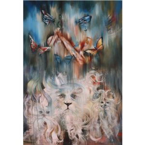 Theko Boshomane Through the Eyes of a Child I 2019 Oil on Canvas 92 x 61 cm