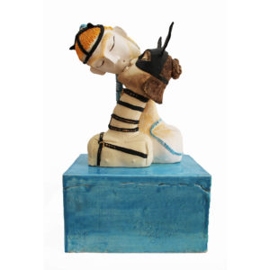 Nava Derakhchani The Ears 2019 Mixed media ceramic sculpture 25 x 17 x 41 cm