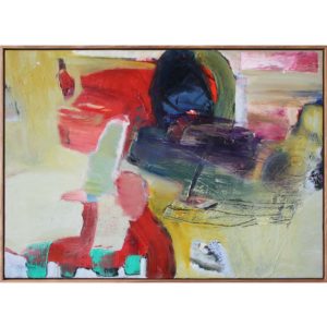 Nina Holmes Homage 2019 Mixed medai on canvas 52 x 72 cm