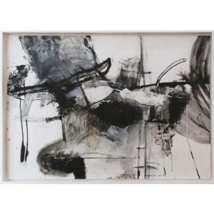 Nina Holmes Overgrown 2019 mixed media on paper 90 x 60 cm