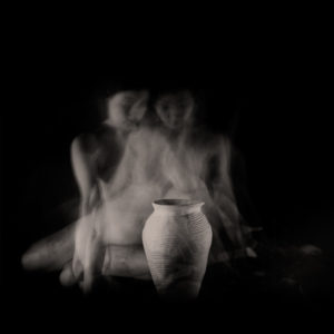 Carla Janse van Rensburg Untitled (12 minute exposure of Earth Vase Ritual) 2018 Handprinted Film Photograph on Archival Fibre Paper, 1of3 38.5 x 38.6 cm