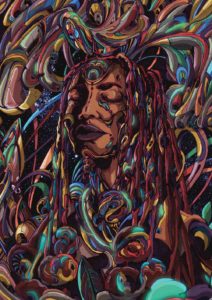 Anda Mncayi, Astral Realm - Energy, 2018. A2 Inkjet, True Fibre