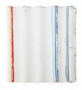 Christian F Kintz, 2019, acrylic on corrugated iron, 40 x 35 cm (3of9)