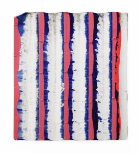 Christian F Kintz, 2019, acrylic on corrugated iron, 40 x 35 cm (4of9)