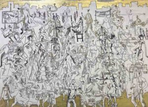 Papytsho Mafolo Meeting Place Mixed media