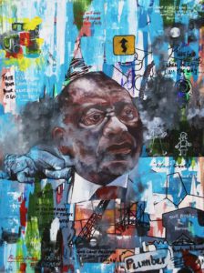 Paul Daniels, Faith I 2019 Acrylic on canvas 46 x 61 cm