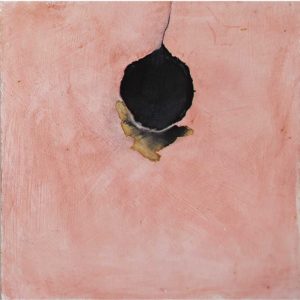 Sue Greeff waited 2019 Ink and Pigment on Board 18 x 18 cm