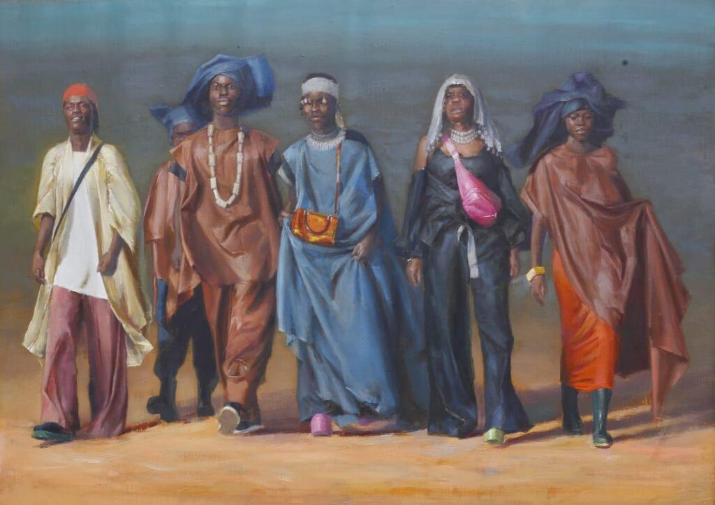 Ebenezer Samuel Akinola Pilgrimage of Certainty, 2026 Oil on linen 77 x 60 cm